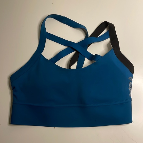 Limited Edition Reebok Blue Sports Bra - Picture 1 of 6